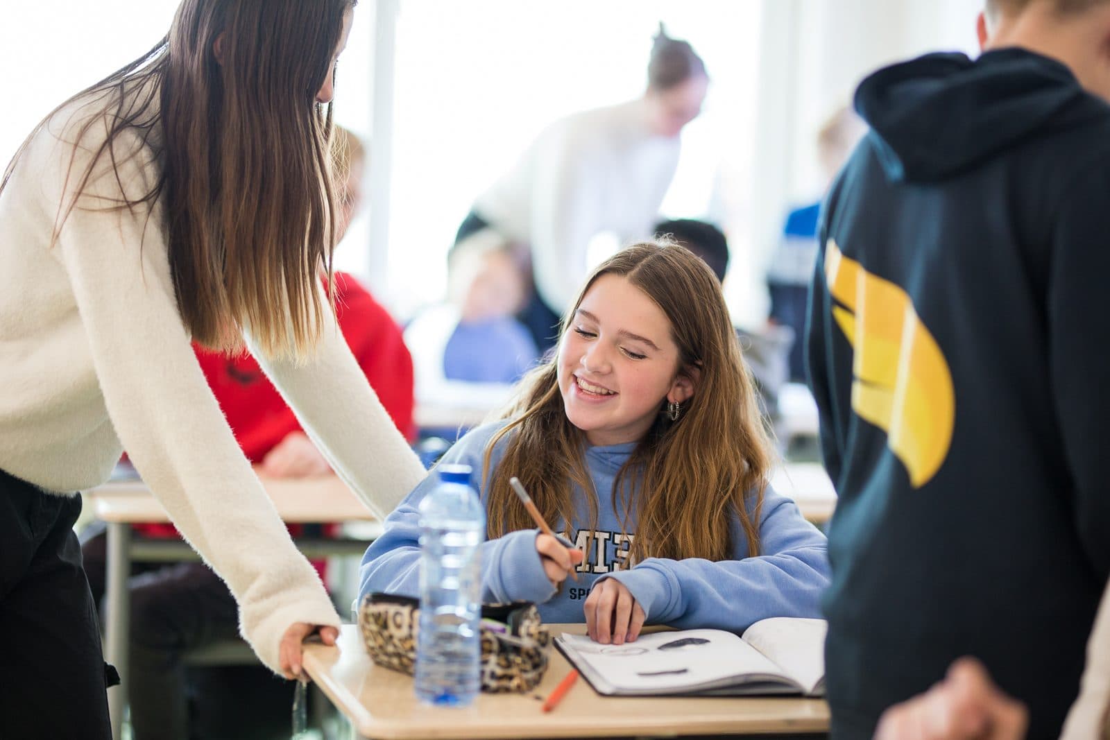 Leerlingen op het Mercurius College